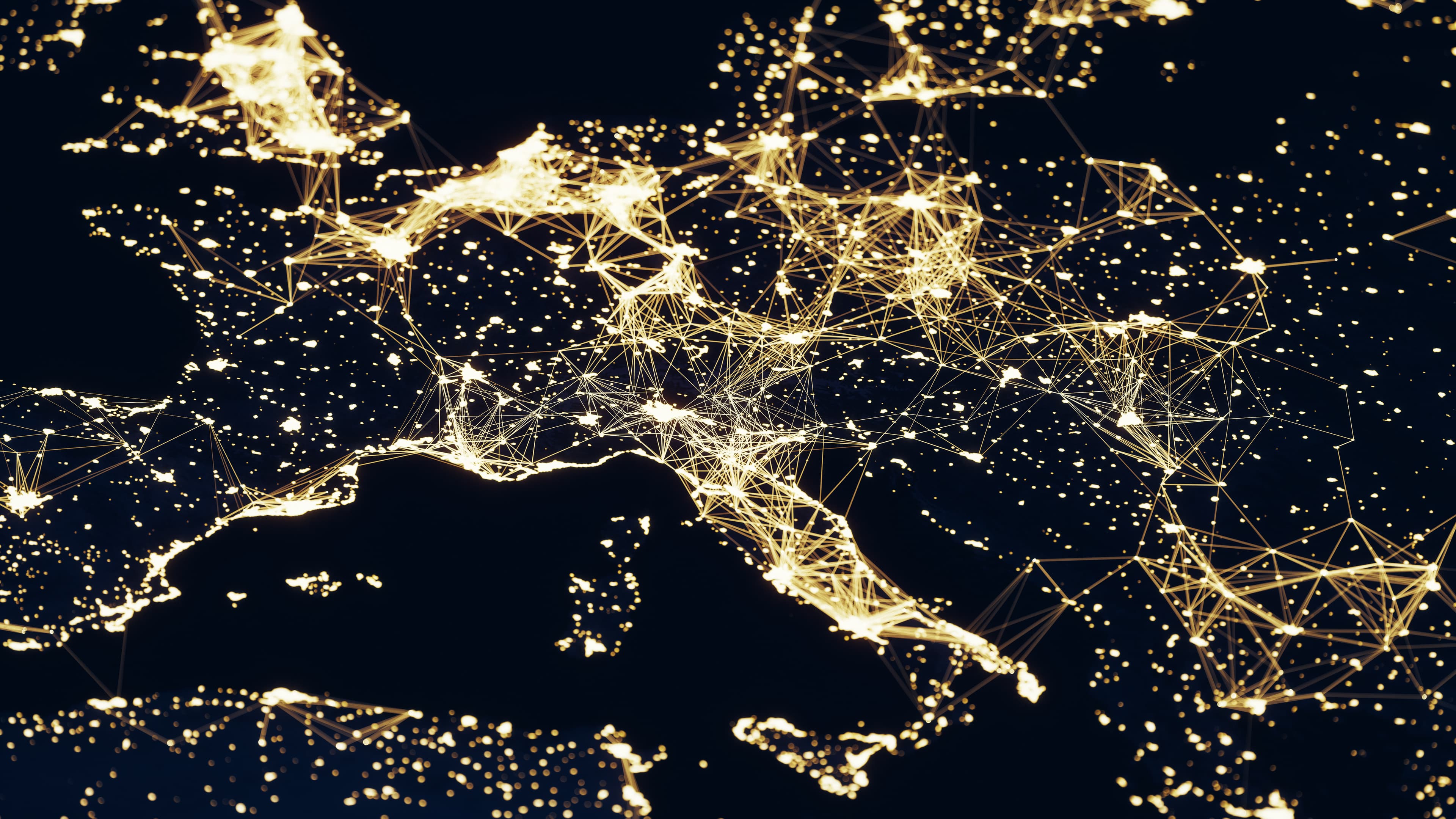 Global connections from European cities..World Map Credits To NASA : https://visibleearth.nasa.gov/view.php?id=55167