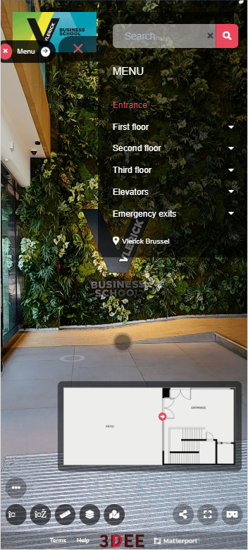 screenshot for virtual tour website