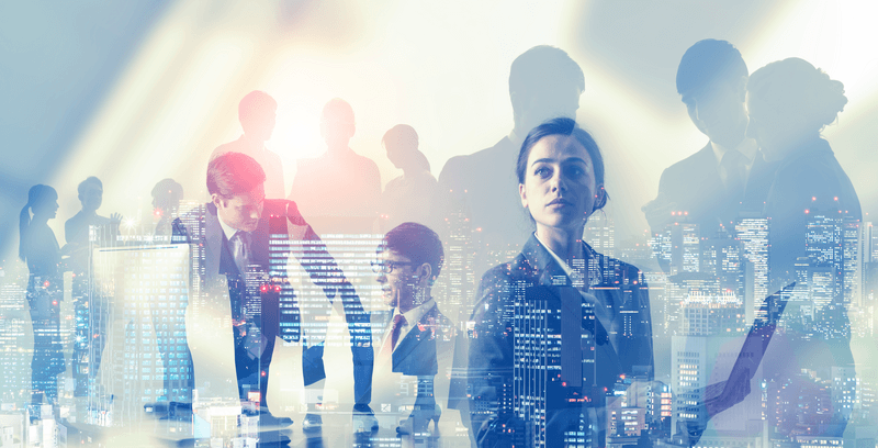 Business network concept. Group of businessperson.