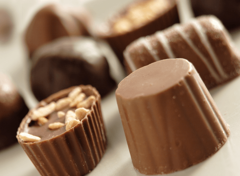 a collection of fine chocolate