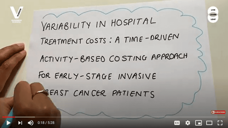 Video Variability in hospital treatment costs